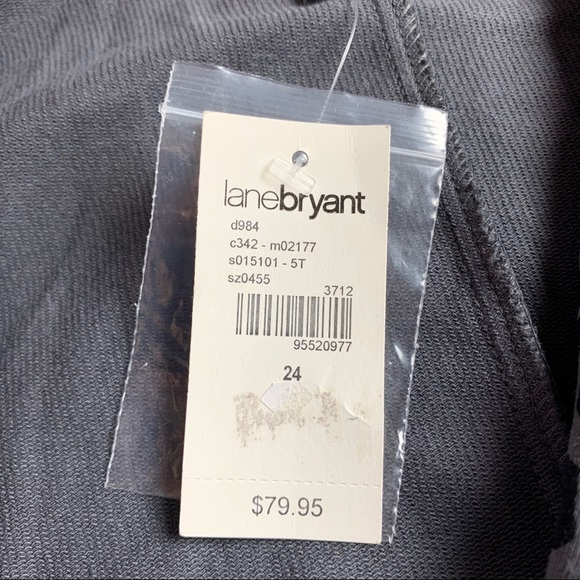 Lane Bryant Blazer Size 24 Gray Leopard Print NWT - Picture 6 of 8